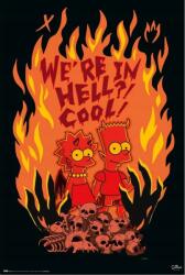 Grupoerik The Simpsons We are In Hell Simpsons poszter 61x91, 5 cm