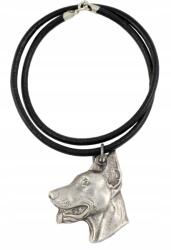 Art-Dog Doberman nyaklánc kutyával, kézműves medál, medál (5906111280384)