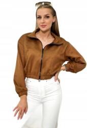 Kesi Camel cipzáras velúr pulóver