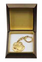 Art-Dog Brüsszeli griffendéles aranyozott kutya kulcstartó ajándékdobozban kulcstartó (5906111205097)