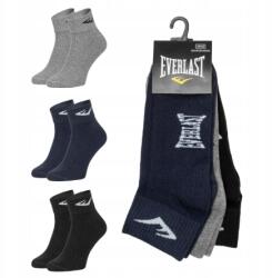 Everlast negyedzokni bokához, 3 db-os csomag, 39/42-es méret , többszínű, 2 db (SKQ003)