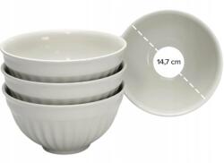 Kerámia Tál Szett Pure Living Tört Fehér 4 Db 14, 7 CM (0394-5)