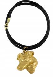 Art-Dog Jack Russell terrier aranyozott kutya nyaklánc, szíjas medál (5906111286300)