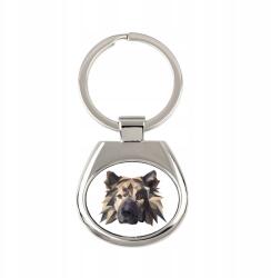 Art-Dog Eurasier kutya kulcstartó, grafikai kulcstartó, medál (5056739219324)