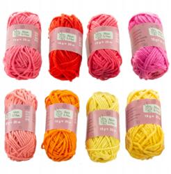 Alison & Mae Fonal Fonal Mini Fonal Készlet Horgoláshoz 8 Db 25m Rózsaszín (2542587)