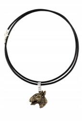 Art-Dog Bullterier Bull Terrier nyaklánc kutyával, apró medál a szíjon (5906111283750)