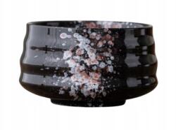  Kerámia Teás Tál Matcha Fekete 250 ML Chawan (6919763643765)
