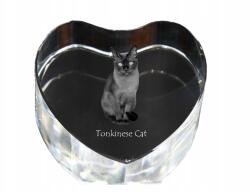 Art-Dog Tonkini macska kristály szív, dísz, ajándék macska fotó (5055882446878)