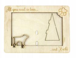 Art-Dog Kuchi gravírozott képkeret kutyával, kutya neve, formátum 10x15 cm (5906111217151)