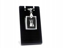 Art-Dog Foksterier rövidszőrű kristály medál, nyaklánc (5055882440425)