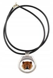 Art-Dog Chow Chow szíjas medál geometrikus kutyával, nyaklánc (5056739230909)