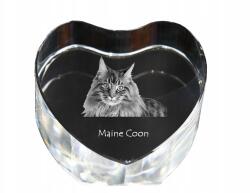 Art-Dog Maine Coon macska kristály szív, dísz, ajándék macska fotó (5055882446472)