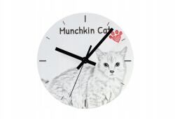 Art-Dog Munchkin macska óra lógó és álló macskával, személyre szabható fényképpel (5060381104808)