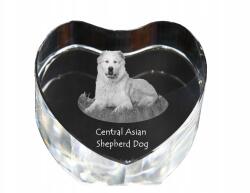Art-Dog Közép-ázsiai juhászkutya kristály szív, dísz, fényképes ajándéktárgy (5055882445109)