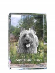 Art-Dog Ausztrál terrier fotó kutya a kristályban, emlék trófea köszönetnyilvánítás (5055882466654)