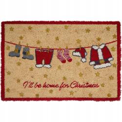 Lábtörlő "Home for Xmas" Fehér Zöld Gate (5707463476483)