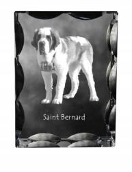 Art-Dog Bernardin kutya fotó díszes kristályban, ajándéktárgy, lakásdekoráció (5055882447868)