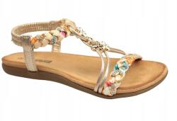 Artiker Női szandál Artiker 54C1323 39 Arany Lapos Strasszok Kényelmes (54C1323 Złote)