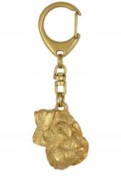 Art-Dog Schnauzer, Schnauzer aranyozott kutya kulcstartó exkluzív kulcstartó (5906111204526)