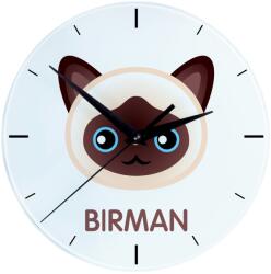 Art-Dog Burmai macska üveg falióra lógó aranyos macska (5056739256633)