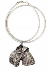 Art-Dog Lakeland terrier nyaklánc kutyával, medál ezüst kígyó láncon (5906111283088)