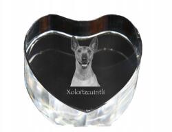 Art-Dog Meztelen mexikói kutya kristály szív, dísz, kutya fénykép ajándéktárgy (5055882445512)