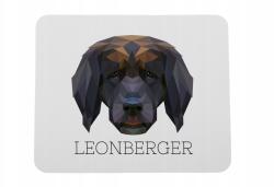 Art-Dog Leonberger geometrikus kutya egérpad (5056739223192)