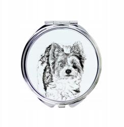  Biewer Yorkshire terrier kompakt zsebtükör kutyával fényképpel (5055882481992)