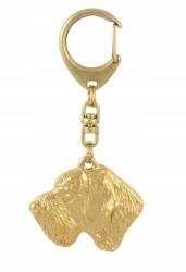 Art-Dog Német vizsla durva szőrű aranyozott kutya kulcstartó, kulcstartó (5906111204342)