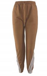  Női melegítőnadrág Jogger, Size M/L, barna, pamut (CC74)