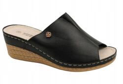 Goodin Flip-flop papucs GD-FL1261 38 Fekete Stílusos, Bőr talpbetét (GD-FL1261 Czarne)