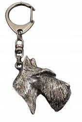 Art-Dog Skót terrier kulcstartó kutyával, kulcstartó karabinerrel (5906111202218)