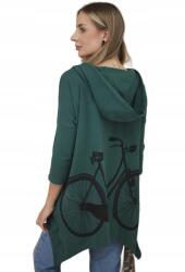 Kesi Kerékpáros mintás pulóver, zöld