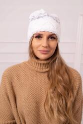 Kesi Kira női sapka K374 fehér+szürke