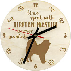  Tibeti masztiff gravírozott kutyaóra, átmérő 20 cm, kutya neve (5906111289820)