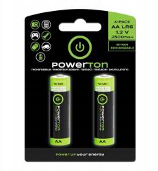 Powerton Újratölthető elem, Aa (HR6), 1, 2 V, 2500 mAh, Powerton , bliszteres, 2 db-os kiszerelés (AB012WPCAAB2)