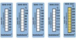 Testo Testoterm Öntapadós, Felragasztható Hőmérőcsík, 50 x 18 mm