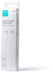 JOYROOM Type-C - Type-C Cable 60W, 480Mb/s, 1m, Alb (S-CC60A91M-WHT)