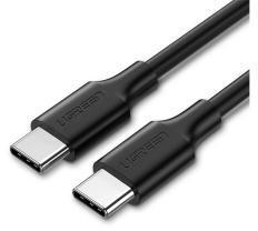 UGREEN US286 adatkábel (Type-C - Type-C, 3A, PD gyorstöltő, 50cm) FEKETE