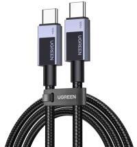 UGREEN L512 adatkábel (Type-C - Type-C, 100W, PD gyorstöltő, 100cm) SÖTÉTSZÜRKE