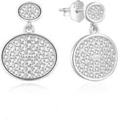 MOISS Modern ezüst fülbevaló cirkónium kövekkel E0002555