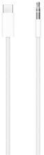 Apple audió kábel (3.5mm jack - Type-C, 120cm, AUX, cipőfűző) FEHÉR (169258)
