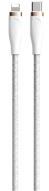 DEVIA STAR adatkábel (Type-C - lightning, 27W, 150cm, cipőfűző) FEHÉR