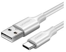 UGREEN US287 adatkábel (USB - Type-C, 3A, gyorstöltő 3.0, 150cm) FEHÉR (170753)