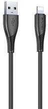 Awei CL-182L adatkábel (USB - lightning, 2.4A, 100cm) FEKETE (160602)