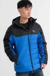 PUMA Puma, Logós, steppelt télikabát kapucnival, Fekete, Kék, L (685211-13-L)
