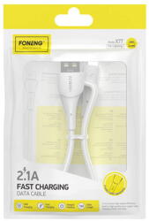 FONENG USB to Lightning Cable Foneng X77, 2.1A, 1m (white) (29942) - vexio
