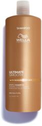 Wella Ultimate Smooth hidratáló sampon száraz és fénytelen hajra szkvalán és omega 9 tartalommal antisztatikus hatással, 1000 ml