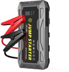  Fejlett multifunkciós autóindító - hordozható - erőteljes teljesítmény, elegáns kialakítás, 74000mWh kapacitás, 12V, méretek 19.2x8.8x4.4 cm - SZÜRKE