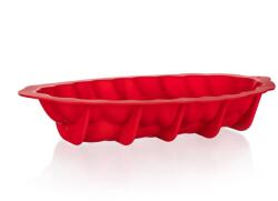 BANQUET CULINARIA Red Fonott kalács forma, szilikon, 41×20×7 cm (A26006)